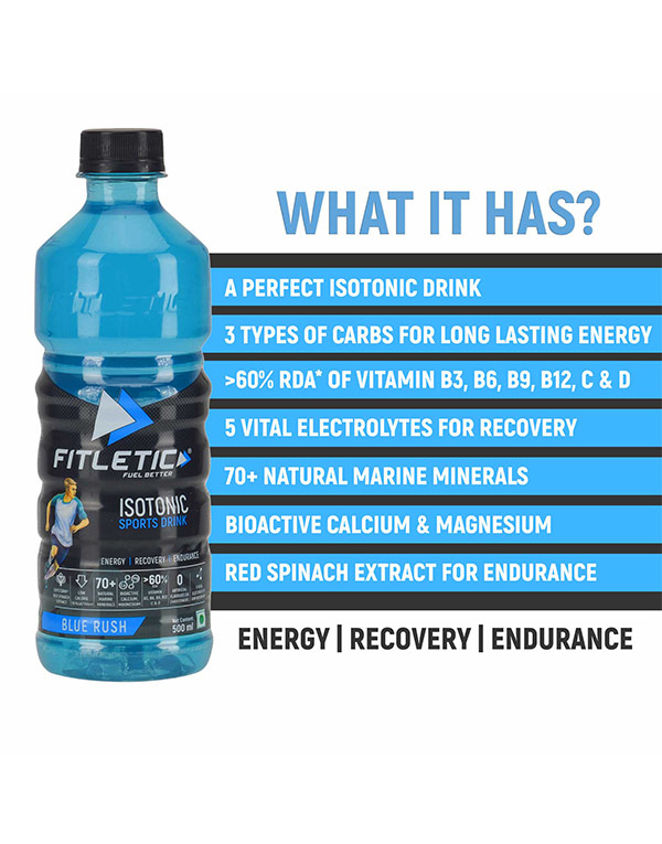 Isotonic recovery drinks